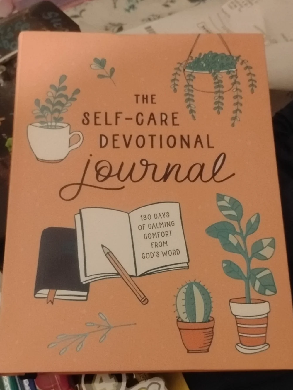 Barbour Peach & Teal Self-Care Devotional Journal